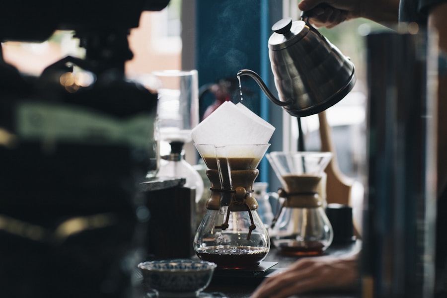 Barista at work